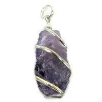 Аметист подвеска 3,8см R410-02