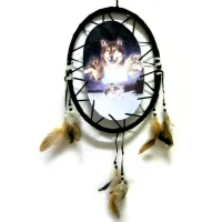 Панно овальное Волк 33х25см M207-6