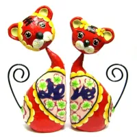 Два тигра 26, 28 см V166-4