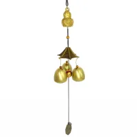 Музыка ветра колокольчики Тыква-горлянка 39см, металл Z088-13