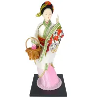 Кукла Китаянка пластик, ткань, 30см сувенир Z106-10