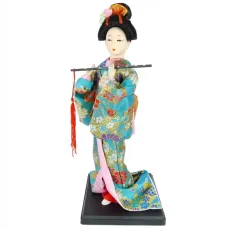 Кукла Японка пластик, ткань, 30см сувенир Z106-2