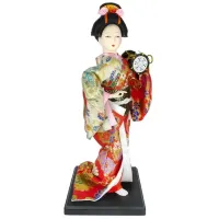 Кукла Японка пластик, ткань, 30см сувенир Z106-3