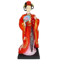 Кукла Китаянка пластик, ткань, 30см сувенир Z106-9