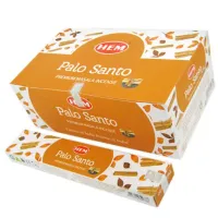 Благовония масала HEM Palo Santo СВЯЩЕННОЕ ДЕРЕВО блок 15 грамм 12 штук