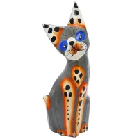 Кошка статуэтка 19х7см, дерево IN0079-04