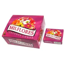 Благовония конусные Milflores МИЛФЛОРА блок 12 шт. HEM
