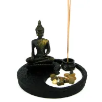 Садик Дзен Инь-Янь, 14см, искусственный камень M325-5