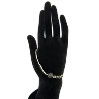 Браслет травяной с Лавовым камнем A112-04