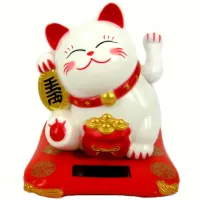 Манеки Неко фигурка на солн.батарее 6х5 см, пластик KL11