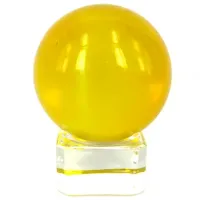 Шар Желтый 4см, стекло E121-03