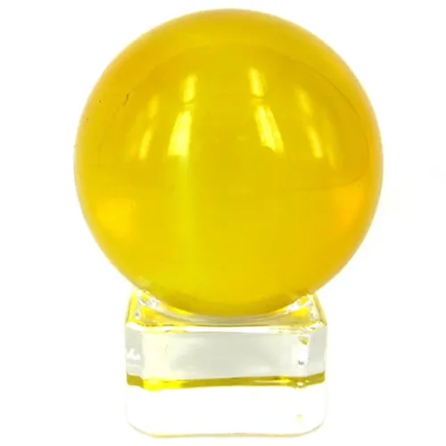 Шар Желтый 4см, стекло E121-03