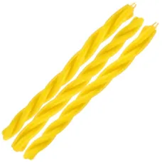 Свечи восковые желтые Исполнение желания 14,5см скрутка (уп. 3 шт.) свч70-02