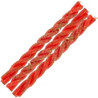 Свечи восковые с травами красные Любовь и страсть 14,5 см скрутка (уп. 3 шт.) свч70-15