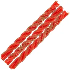 Свечи восковые с травами красные Любовь и страсть 14,5 см скрутка (уп. 3 шт.) свч70-15