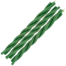 Свечи восковые с травами зеленые Денежный поток 14,5 см скрутка (уп. 3 шт.) свч70-19