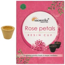 Благовония Чаша с ароматической смолой Rose Petals ЛЕПЕСТКИ РОЗ Aromatika