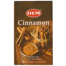 Благовония прямоугольные пуля Cinnamon КОРИЦА, 10 конусов HEM