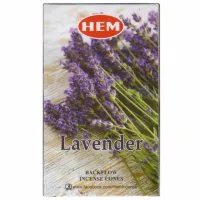 Благовония прямоугольные пуля Lavender ЛАВАНДА, 10 конусов HEM