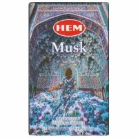 Благовония прямоугольные пуля Musk МУСК, 10 конусов HEM