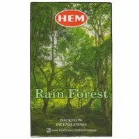 Благовония прямоугольные пуля Rain Forest ДОЖДЛИВЫЙ ЛЕС, 10 конусов HEM