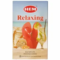 Благовония прямоугольные пуля Relaxing РАССЛАБЛЯЮЩИЙ, 10 конусов HEM