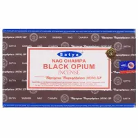 Благовония прямоугольные Black Opium ЧЕРНЫЙ МАК 15гр. блок 12шт. SATYA