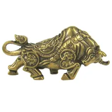 Статуэтка Денежный Бык 26х54мм, бронза KB05-25
