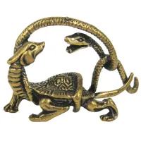 Статуэтка Черная Черепаха 43х58мм, бронза KB05-52