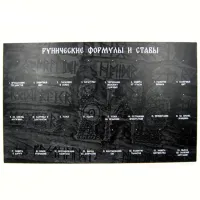 Стенд Рунические Формулы и Ставы на 24 амулета, без комплекта амулетов, ХДФ BV13-25
