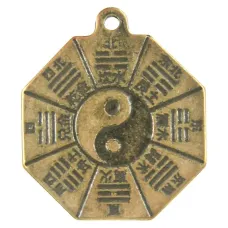 Амулет Багуа 35х32мм, бронза KB01-11