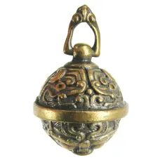 Амулет Бубенец 35х22мм, бронза KB01-17