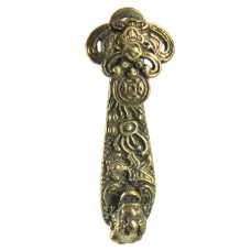 Амулет Жезл Жуйи с Пиксиу 45мм, бронза KB01-15