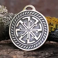 Оберег № 06 Светоч, бронза, Д-27мм, 27*30мм (СО 006) BV01-06