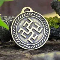 Оберег № 18 Одолень Трава, бронза, Д-27мм, 27*30мм (СО 018) BV01-18