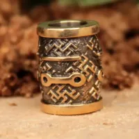 Бусина №03 Чертог Щуки, бронза, 12*D9мм,d 5,5мм (БЧ 003) BV16-03