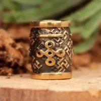 Бусина №05 Чертог Змея, бронза, 12*D9мм,d 5,5мм (БЧ 005) BV16-05