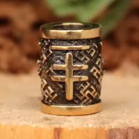 Бусина №10 Чертог Лисы, бронза, 12*D9мм,d 5,5мм (БЧ 010) BV16-10