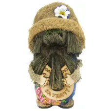 Домовой Прошка с подковой 13см ДКРН214