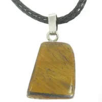 Талисман из камня Тигровый глаз со шнурком AK09