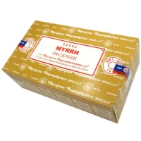 Благовония прямоугольные SATYA Myrrh МИРРА 15 грамм блок 12 штук