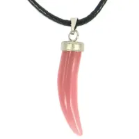 Талисман из камня на Примирение (Koшaчий глaз розовый), со шнурком AK25