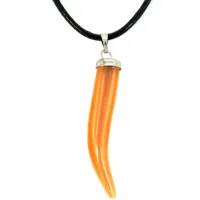 Талисман из камня на Карьеру (Koшaчий глaз оранжевый), со шнурком AK26