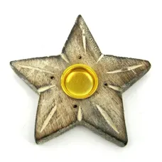 Подставка для благовоний Звезда 8см дерево R294-5