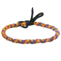 Фенечка (браслет) 4мм, текстиль B02-10