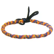 Фенечка (браслет) 4мм, текстиль B02-10