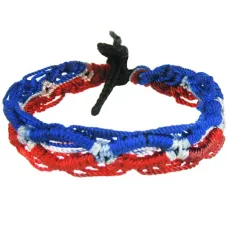 Фенечка (браслет) 10мм, текстиль B03-14