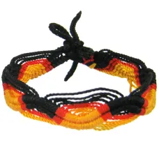 Фенечка (браслет) 10мм, текстиль B03-19