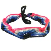 Фенечка (браслет) 10мм, текстиль B03-39