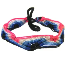 Фенечка (браслет) 10мм, текстиль B03-39